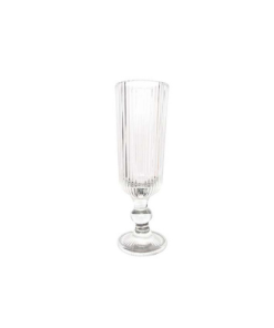 Ribbed champagne Glasses