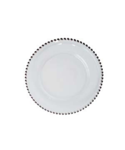 Silver Beaded Underplate