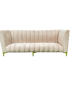 Beige 3 Seater Ottoman