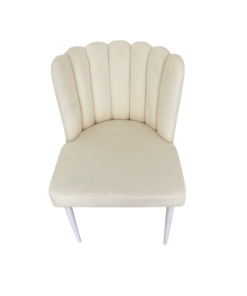 White Scallop Chair