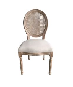 Wooden Grid Louis Chair