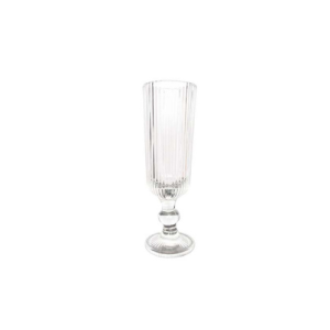 Ribbed champagne Glasses