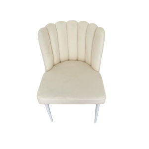 White Scallop Chair